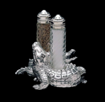 Arthur Court, Alligator Salt and Pepper Shaker Set